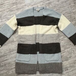 Knox Rose Striped Cardigan Tunic